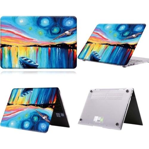 Boat Lake Paint Anti-slip Laptop Case For MateBook 13/13 AMD Ryzen/14/D14/D15/X 2020/X Pro/Pro 16.1/Honor MagicBook 14/15