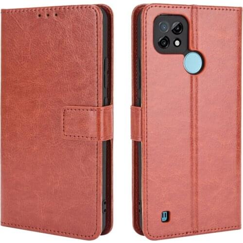 For Realme C21 Case Flip Luxury PU Leather Phone Case For OPPO Realme C21 C 21 RealmeC21 Case Cover 6.5"