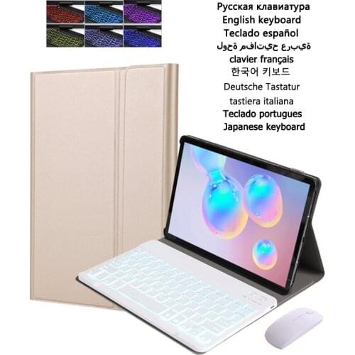 Keyboard Case for Xiaomi MiPad 5 Pro / MiPad 5 2021 Keyboard Cover Russian Spanish English Korean 7 Color Backlit Keyboard Funda