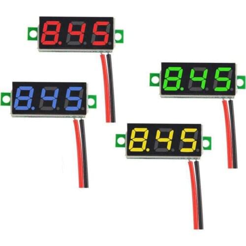 Mini digital voltmeter electronic parts accessories digital voltmeter voltage tester 0.28 inch 2.5V-30V LED screen