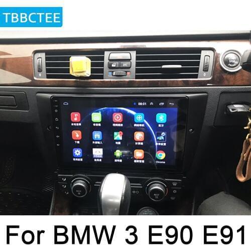 For BMW 3 Series E90 E91 E92 E93 2004~2013 Car Android System 1080P IPS LCD Screen Car Radio Player GPS Navigation BT WiFi AUX