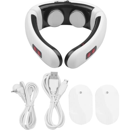 Electric Neck Massager & Pulse Back 6 Modes Power Control Far Infrared Heating Pain Relief Tool Health Care Relaxation Machine