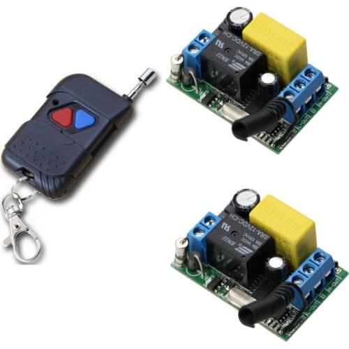 Hot Selling RF Wireless 220V 10A 1CH Remote Control Switch Radio Light Switch 2 Receiver & 1 Transmitter 315MHZ Smart Home