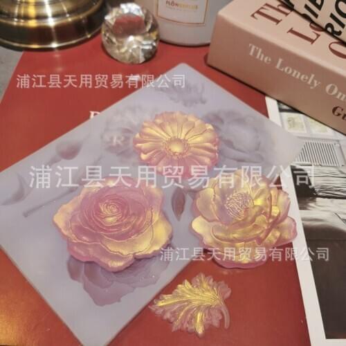 Making Flower Hair Accessories with Rose Spray Silicone Mould 19-195