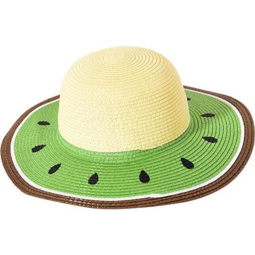 SUOGRY Summer New Pattern Summer Cute Watermelon Wind Brim Leisure Beach Ladies Cap Women Holiday Sun Hat