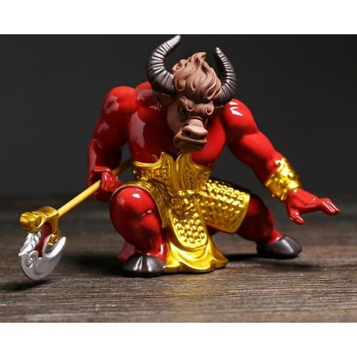 Ceramic Chinese Craft Gifts Home Furnishing Ornaments Chinese Style Niu Devil Zen Ornaments Home Decoration Accessories