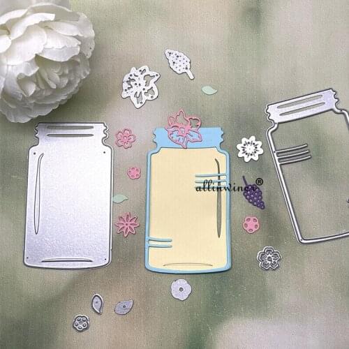 Literary decorative vase Metal Cutting Dies for DIY Scrapbooking Album Paper Cards Decorative Crafts Embossing Die Cuts