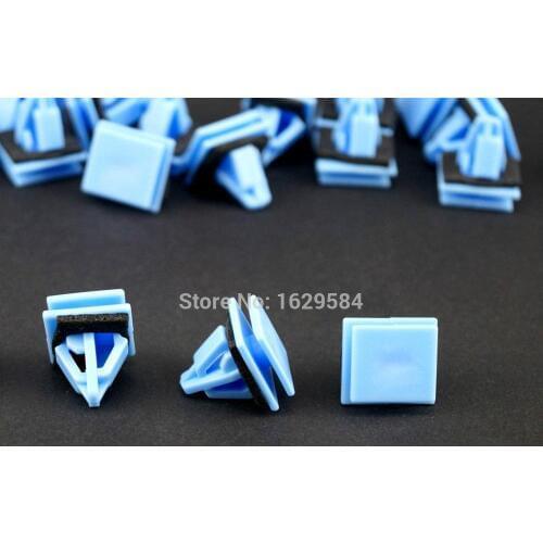 Set of 50 PCS Blue Nylon Rocker Panel Molding Clips Sealer 87758-3L000 Fits For Hyundai Azera Sonata
