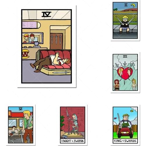 Tarot series wall painting poster pop art printing