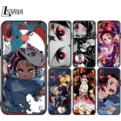 Newest Kimetsu No Yaiba For Samsung Galaxy A750 A9 A8 A7 A6 A5 A3 Plus 2018 2017 2016 Bright Black Phone Case Capa