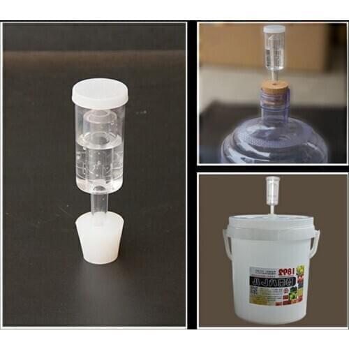 One-Way Air Lock Beer Making Brewing Barrel Exhaust Valve Fermentation Wine Beer Making Water Sealed Check Valve 3 Airlock