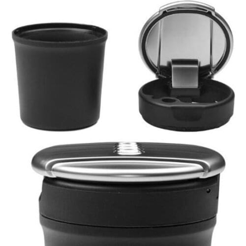 Original Car Ashtray Storage Box Chrome Trash Can for A3 A4L A5 A7 Q3 Q5L A6L A8L Car Ashtray