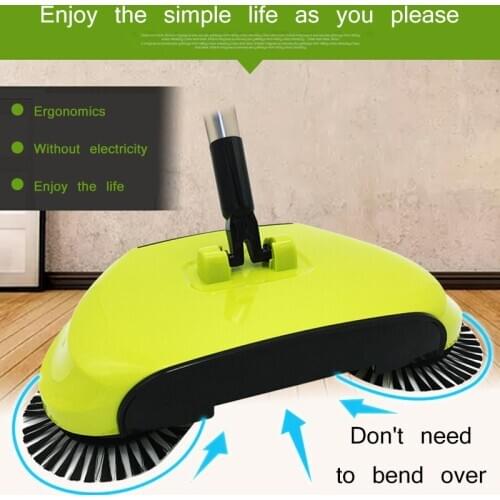 Sweeping Machine Push Type Hand Push Magic Broom Dustpan Handle Household Cleaning Package Hand Push Sweeper mop