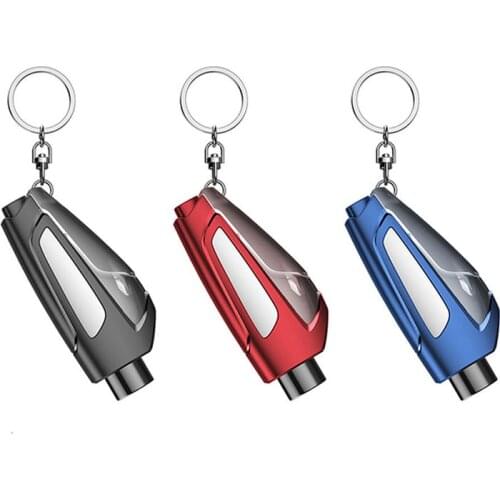 Portable Seat Safety Hammer AutoGlass Car Window Breaker Life Saving Escape Rescue Tool Seat Belt Cutter Keychain Hamer