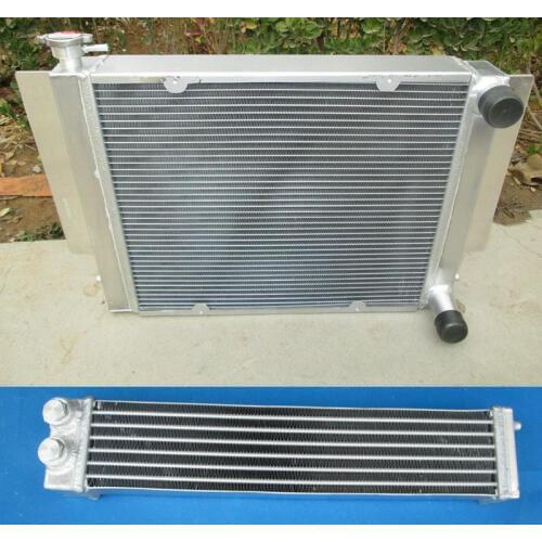 NEW 4 Pass 3 Core Aluminum Alloy Radiator Without Heater Pipe For Mazda RX2 RX3 RX4 RX5 RX7 MT+Oil cooler
