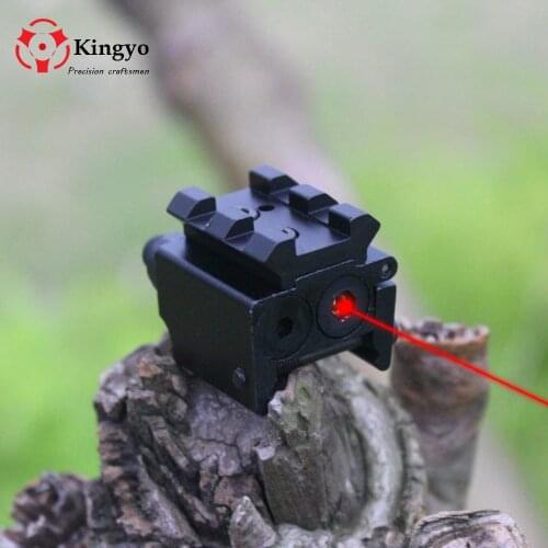 Mini Adjustable Compact Red Dot Laser Sight With Detachable Picatinny 20mm Rail For Pistol Air-gun Rifle Hunting Accessious