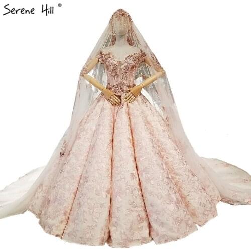 New Embroidery Sequined High-end Luxury Wedding Dresses 2020 Fashion Vintage Sleeveless Big Train Bridal Gowns Real Photo