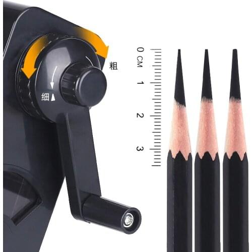 Sketching Pencil Sharpener Hand Crank with Container Professional Painting Tools Artist Stationery School Supplies