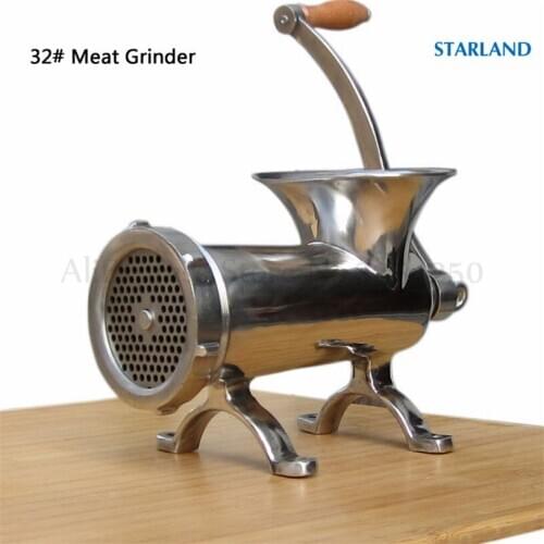 Hand Crank Mincer Manual Sausage Machine Meat Grinder Vegetables Pelletizer Heavy Duty 32 Type Kitchen Pork Beef Mincing Machine