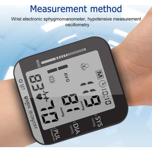 Sphygmomanometer Sphygmomanometer Heart Rate Pulse Meter Measuring Tonometer PR Wrist Pulse Home Electric Meter Equipment
