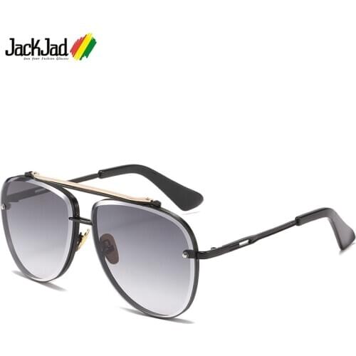 JackJad 2021 Fashion Mach Six Aviation Style Gradient Sunglasses Cool Men Vintage Brand Design Sun Glasses Oculos De Sol 1912