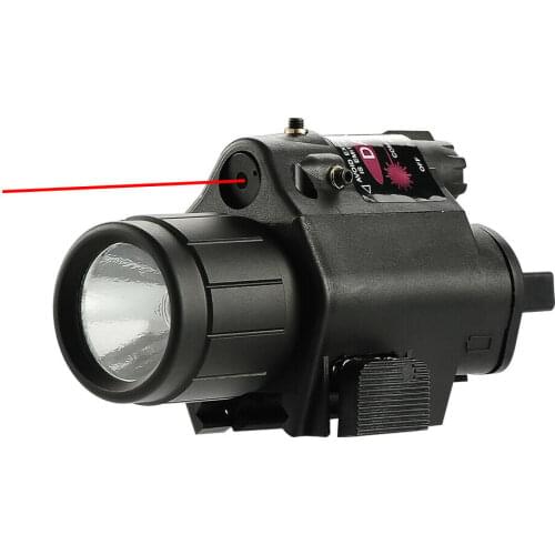 Tactical Combo Led Flashlight +Red laser sight 20mm Rail Mount With tail switch For Rifle Pistol Gun shooting Hunting
