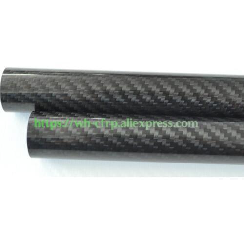 OD 48mm X ID 44mm x 46mm x Length 500mm Carbon Fiber Tube (Roll Wrapped), with 100% full carbon 48 x 44 |48 x46