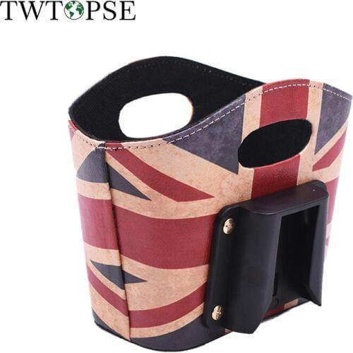 TWTOPSE Bike Bicycle Bag For Brompton Folding Cycling Bike Bicycle U-Basket Bag Union Jack Basket British Flag Accessory Parts