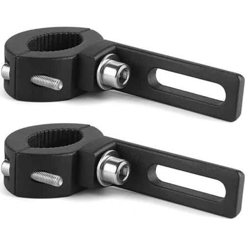 Motorcycle Universal 2pcs Headlight Fog Driving Lamp Spot Mounting Bracket Clamp Holder Bike Fork
