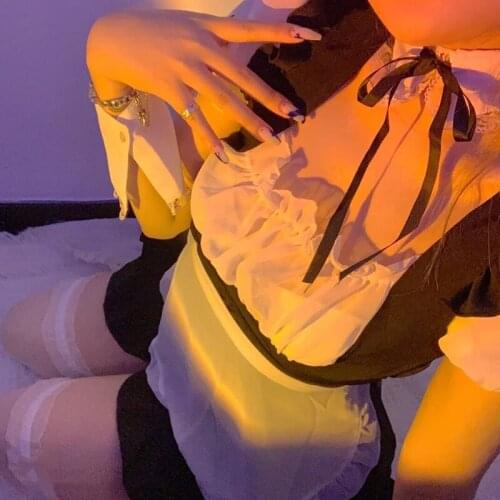 Japanese Maids Cute Sexy Lingerie Take Off Passion Party Pajamas Sexy Underwear Set Maid Uniform Dress Student Cosplay Costumes