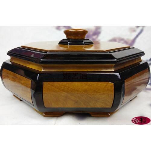 Gold Phoebe five grid compote wedding housewarming gift ideas and practical ornaments red wood crafts