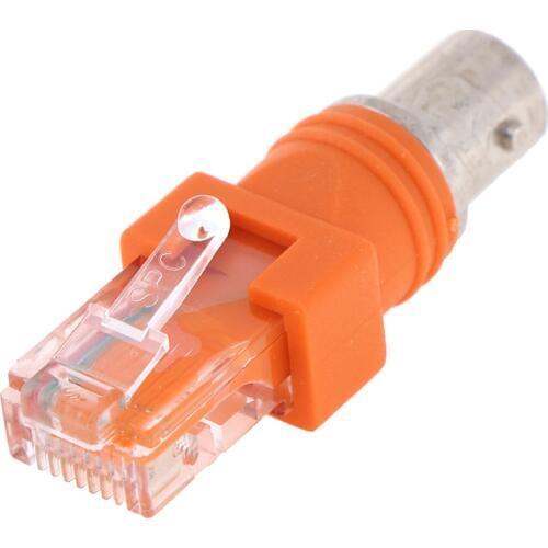1pc BNC Female To RJ45 Male Coaxial Coax Barrel Coupler Adapter RJ45 To RF Connector