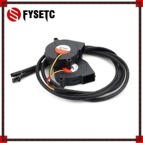 10pcs Prusa i3 MK3 3D Printer Parts DC 5V 5015 Blow Radial Cooling Fan Hydraulic Sleeve Bearing Front Print Fan Cooler Radiator