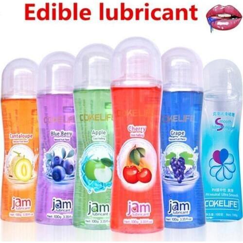 100g Edible Fruit Flavor Water Based Oral Couple Sex Enhancement Body Lubricant More fresh fruit with a unique flavor