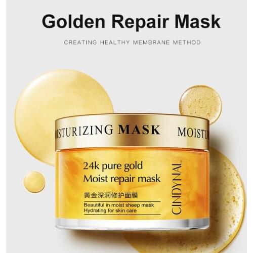 24k Gold Serum Cream Sleeping Mask Snial Golden Deep Moisturizing Face Deep Moisturizing Skin Care Cream Face Shrink Pore TSLM1