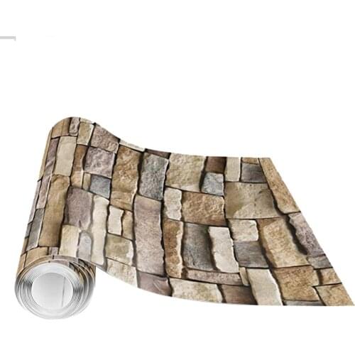 3d Living Room Kitchen Bathroom Waterproof Brick Stone Wall Sticker Home Decor Removable Vinyl Pvc Self Adhesive Wallpaper #G2