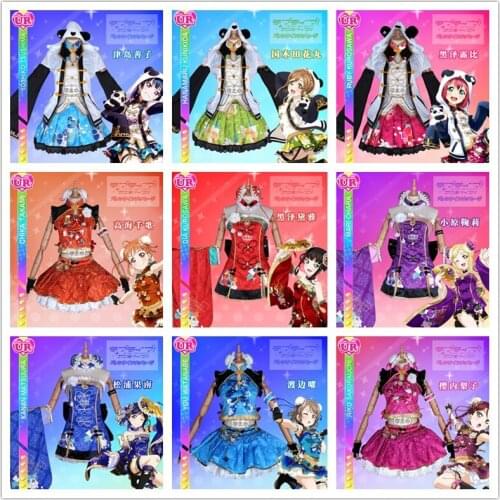 Anime! Lovelive Sunshine Aqours Ruby Dia Kanan All Members Cheongsam Awakening Lovely Uniform Cosplay Costume Free Shipping