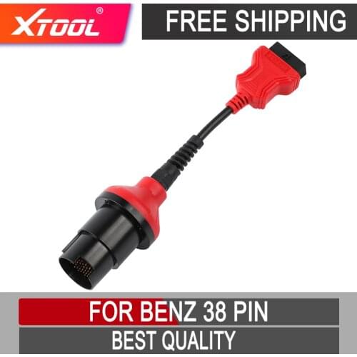 Car OBD2 cable Connector Adapter for Benz 38 Pin Auto Diagnostic Cable For Benz Free shipping