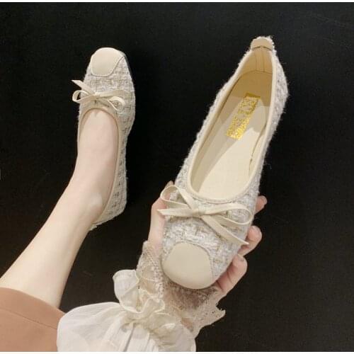 New Spring Flats Shoes Woman New Fashion Round Toe Comfortable Travel Women Shoes Casual Foldable Ballet Flats Shoes Women