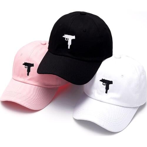 Top selling Uzi Gun Baseball Cap US Fashion 2017 new Snapback Hip hop Cap Curve visor 6 panel Hat casquette de marque