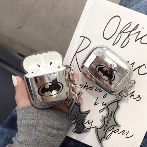 Shiny Mirror plating+Lanyard Earphone Case for AirPods Pro 3 Happy pendant silicone Case Protective Case for AirPod 1 2 AirPods