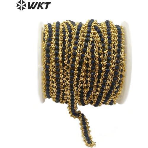 WT-RBC123 WKT natural crystal chain 5 meters handmade chain for necklace and bracelet women fashion design chain