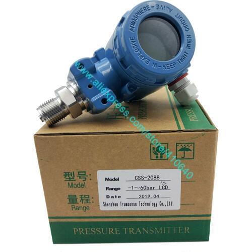 -1 to 60 bar 4 to 20mA LCD Display Pressure Transmitter Ex-proof CSS-2088 Diffused Silicon Pressure Transducer From Factory