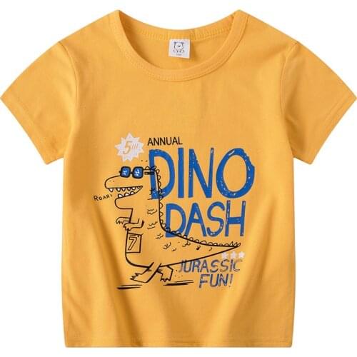 ZWY894 Summer Children Boys Girls T Shirt Cotton Cartoon Short Sleeve Kids Clothes T-shirts for Boy Casual Top Good Quality Tee