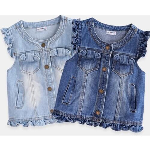 Childrens Denim Vest Girls' fashion vest