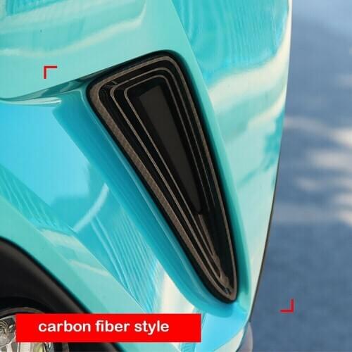 For Toyota C-HR CHR 2016-2018 ABS Carbon Fiber Front Fog Light Lamp Cover Trim Auto parts Car modification