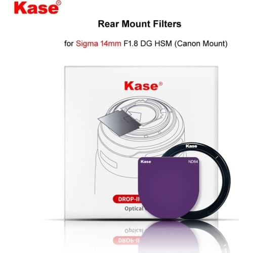 Kase Rear Mount Filter (Neutral Density ND ND1000 ND64 ND8/Light Pollution/Dream) for Sigma 14mm F1.8 DG HSM(Canon Mount)