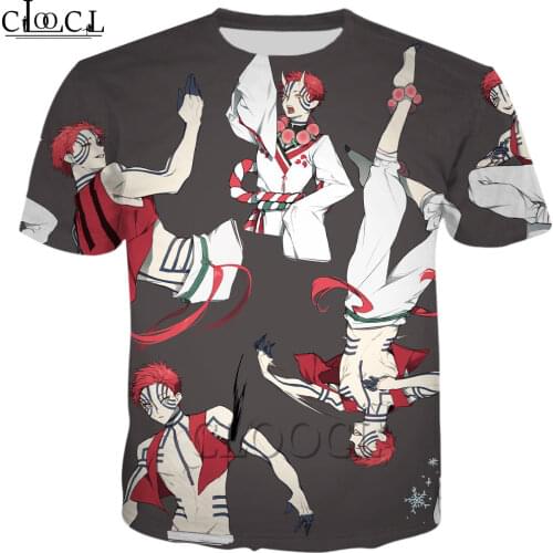 HX Kimetsu No Yaiba The Movie: Mugen Train Akaza 3D Print Men Women T Shirt Short Sleeve Harajuku Tops Pullover Drop Shipping