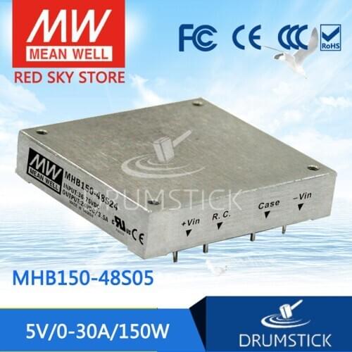MEAN WELL MHB150 150W meanwell 5V30A 12V12.5A DC-DC Half-Brick Regulated Single Output Converter
