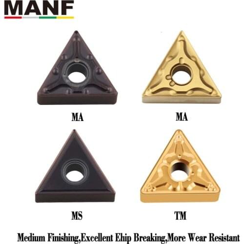 MANF lathe tools tungsten carbide inserts TNMG160404 TNMG160408 For Steel For MTJNR MTENN lathe turning tool